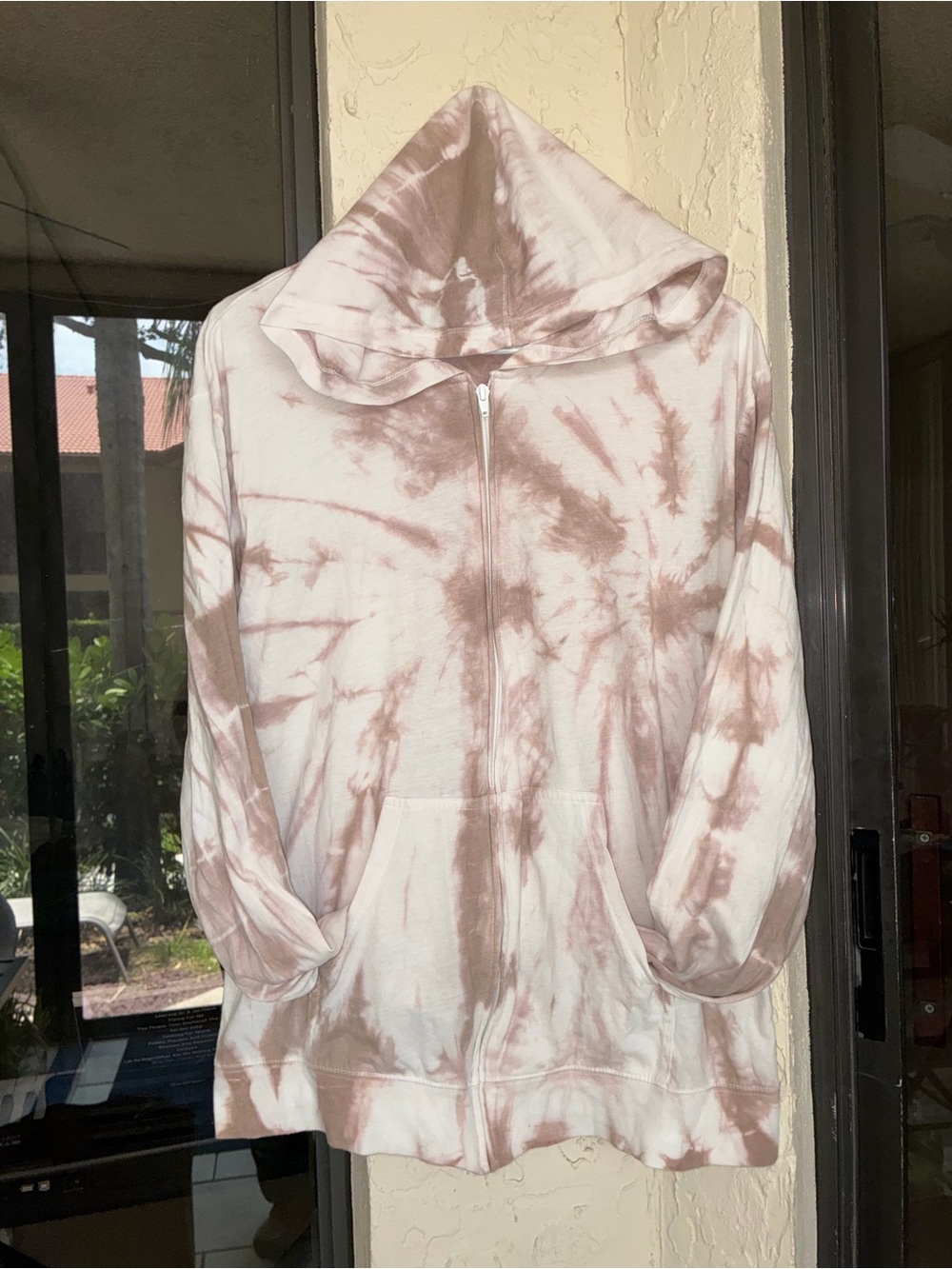 Alla Berman Carrie Tie Dye Zip Up Hoodie Sweatshirt Size L